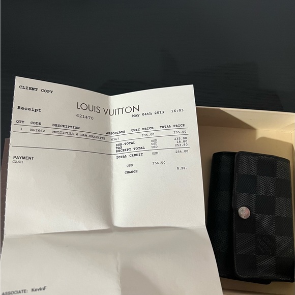 -SOLD Louis Vuitton 6 key & card holder Authentic - Picture 4 of 6